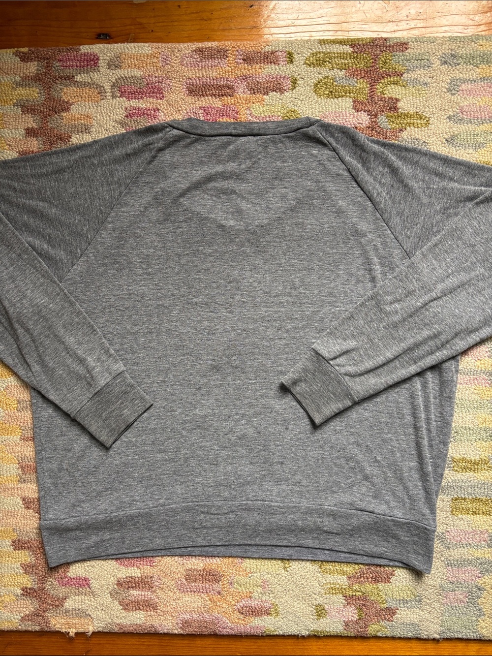 😸🏴☠️American Apparel Pirate Cat cross bones sweatshirt thinner material MED GUC - Picture 10 of 11